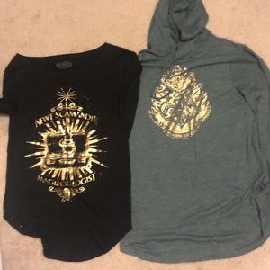 A bundle Harry Potter long sleeve hoodie and shirt